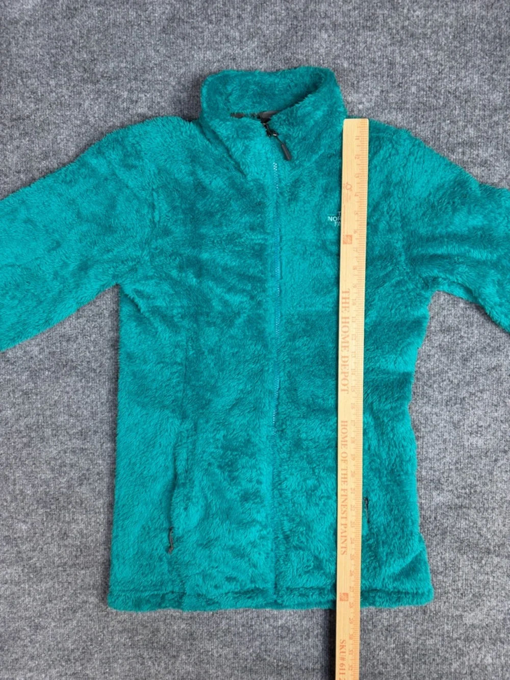 The North Face Jacket Women’s M Osito 2 Teal Blue Fuzzy High Loft Fleece FA15 - Picture 15 of 16